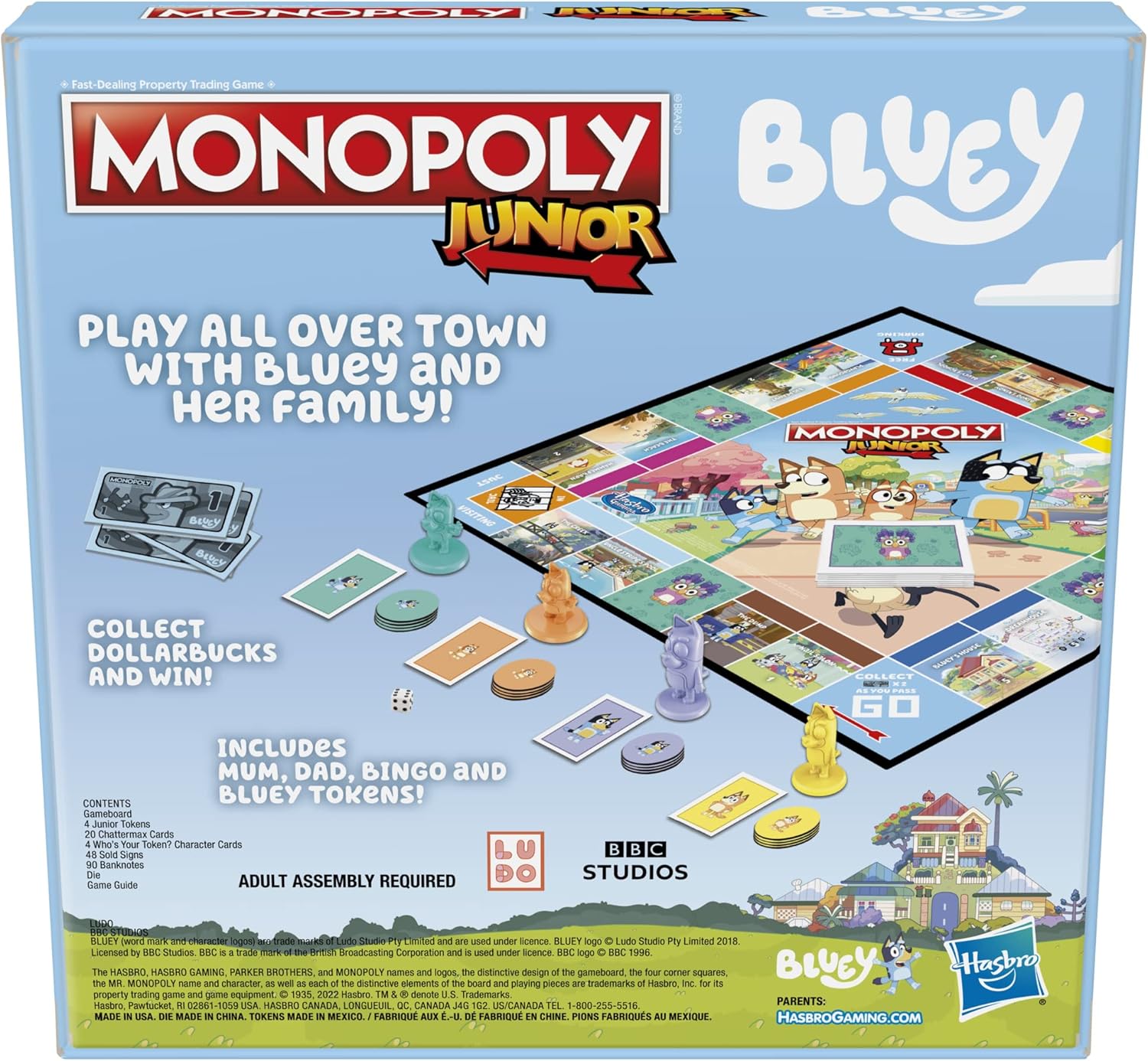 Monopoly Junior Bluey Board Game