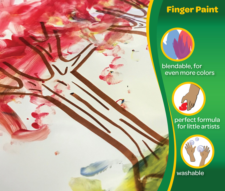 My First Crayola Washable Finger Paints 3Pk