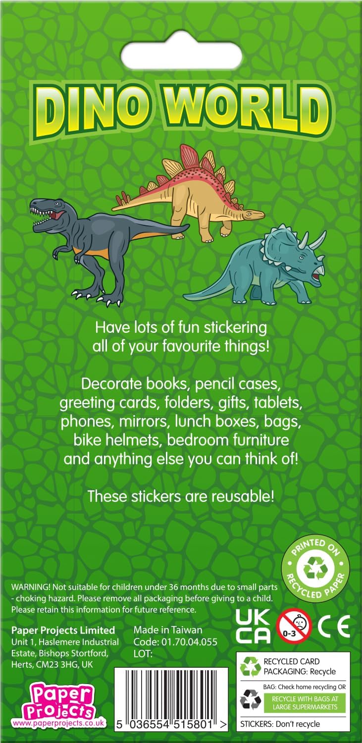 Dino World Sparkle Stickers