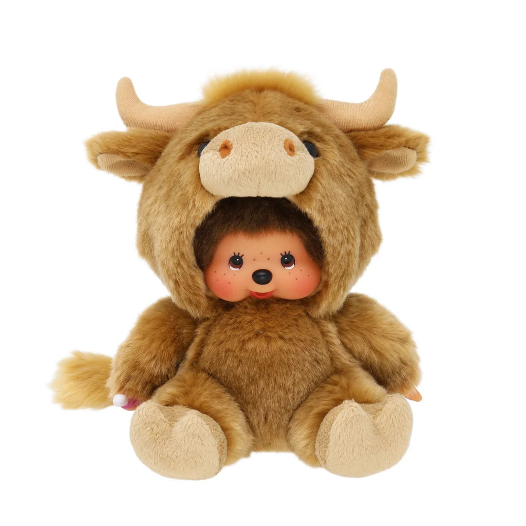 Monchhichi Animal Collection Highland Cow Plush Doll