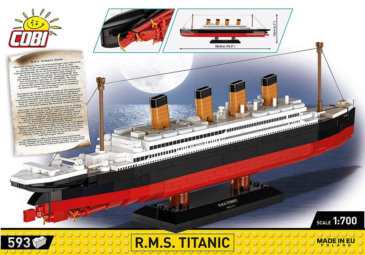 Cobi 1680 R.M.S. Titanic 1:700 Scale Set