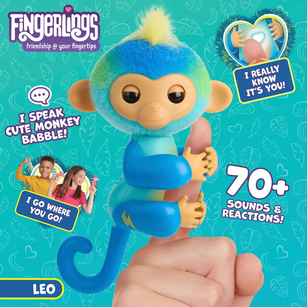 Fingerlings Monkey Blue Leo