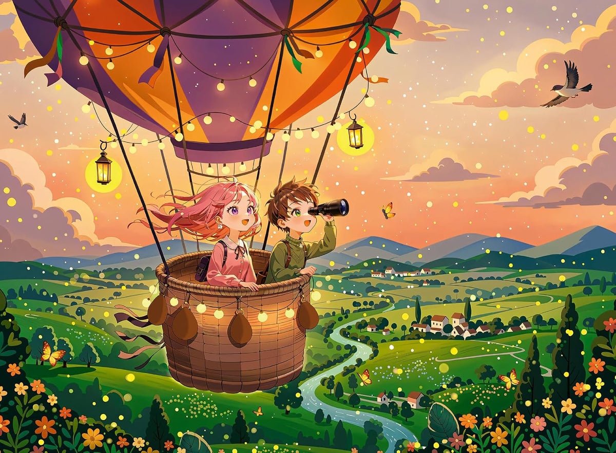 Cozy Sunset Sky Ride 300 XXL Piece Jigsaw Puzzle