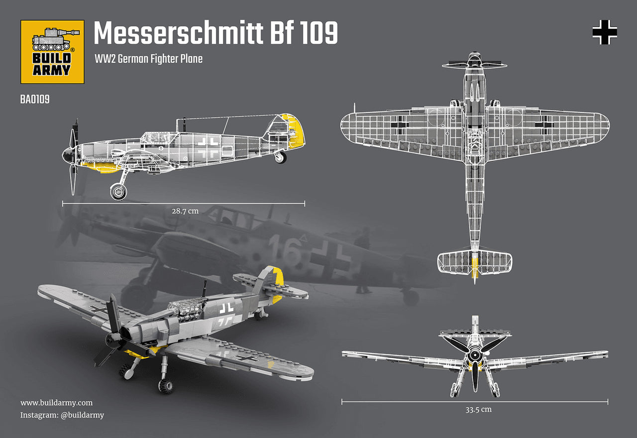Build Army Messerschmitt Bf 109 375 pieces