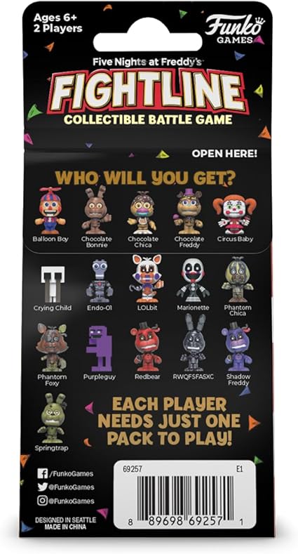 Funko Five Nights At Freddy's Fightline Character Pack