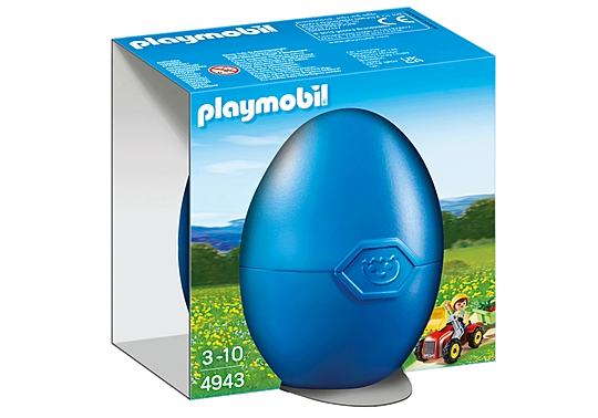 Playmobil Boy With Childrens Tractor