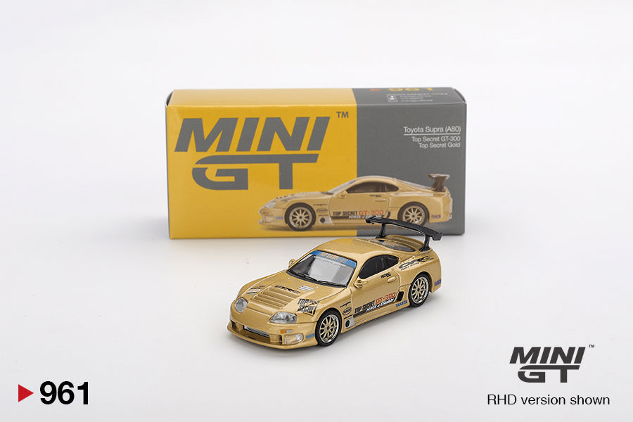 Mini GT Toyota Supra Top Secret Gold 1:64 Die Cast
