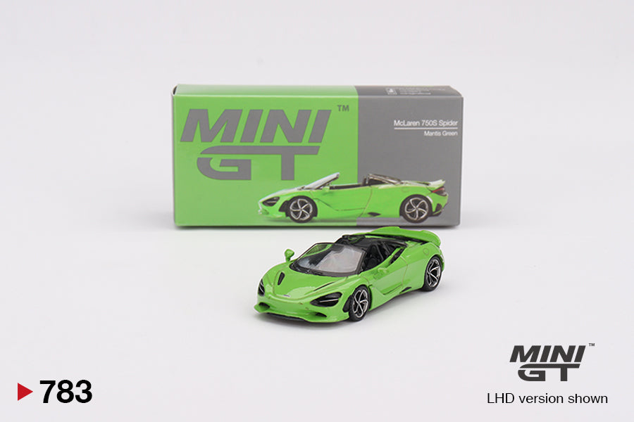 Mini GT McLaren 750S Spider Mantis Green1:64 Die Cast