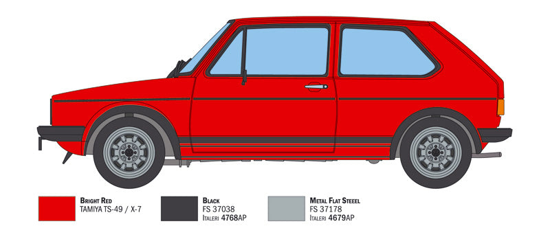 Italeri VW Golf GTi Rabbit 1976/78 1:24 Scale Kit