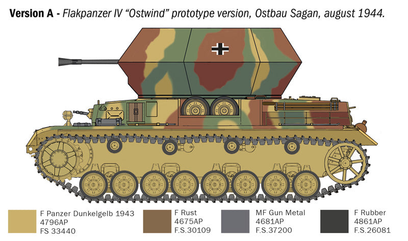 Italeri Flakpanzer IV Ostwind 1:35 Scale kit