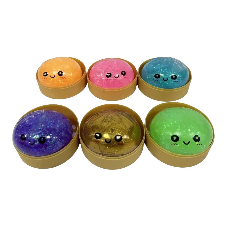 Kawaii Fidget 9cm Slime Glitter Dumpling Squish Toy