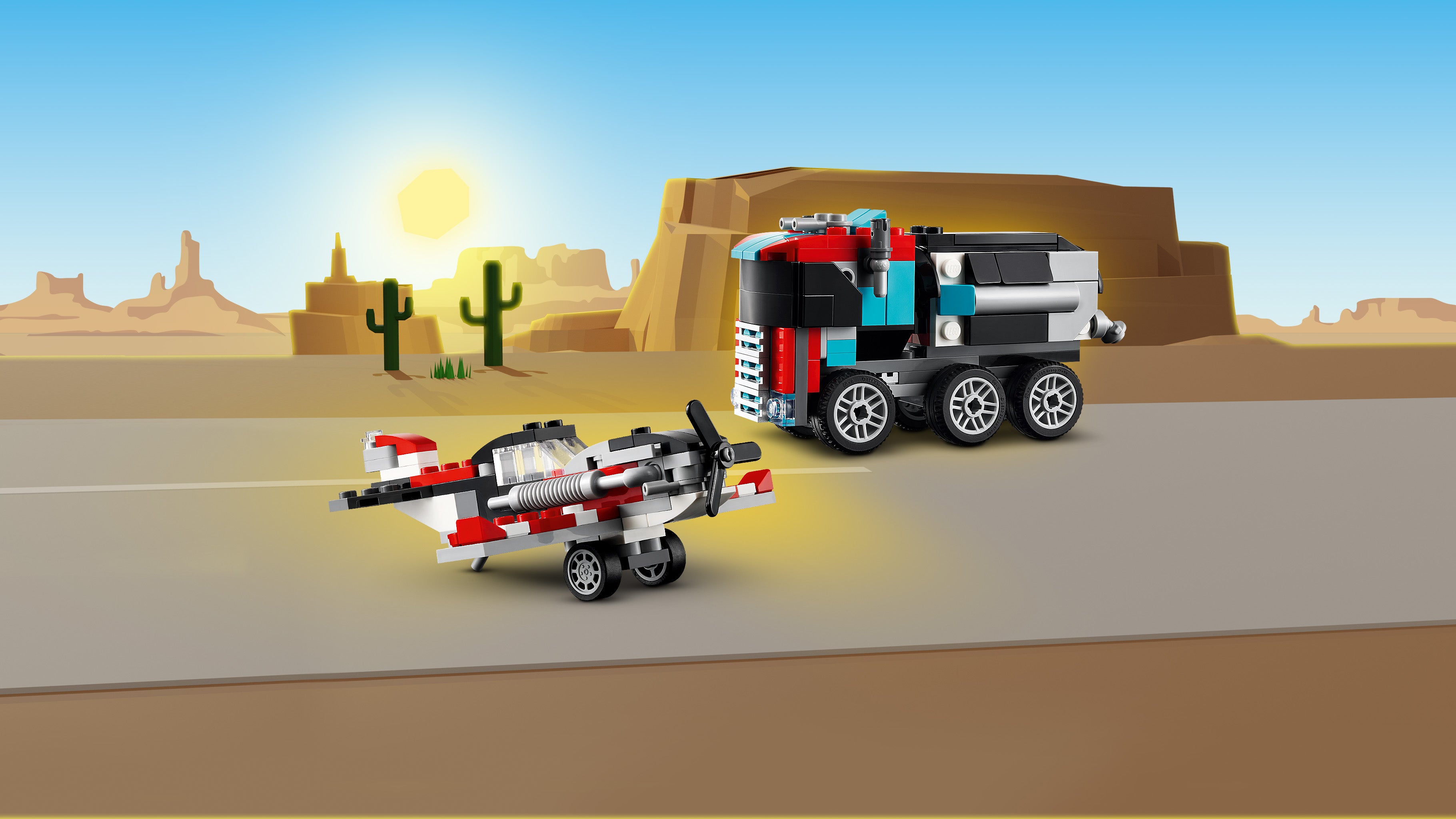 Lego 31146 Flatbed Truck with Helicopter