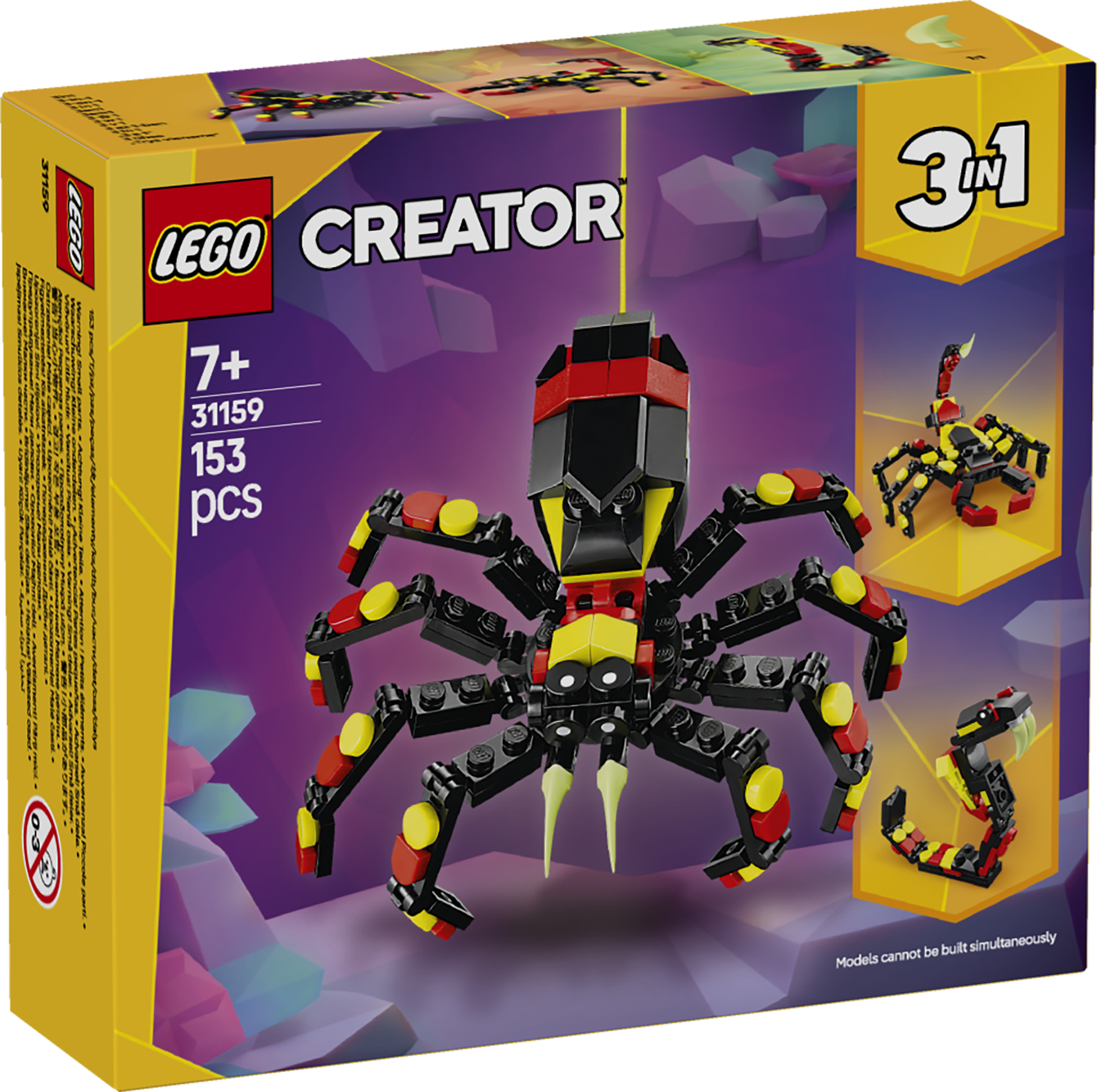 LEGO Creator 31159 3-in-1 Wild Animals: Surprising Spider