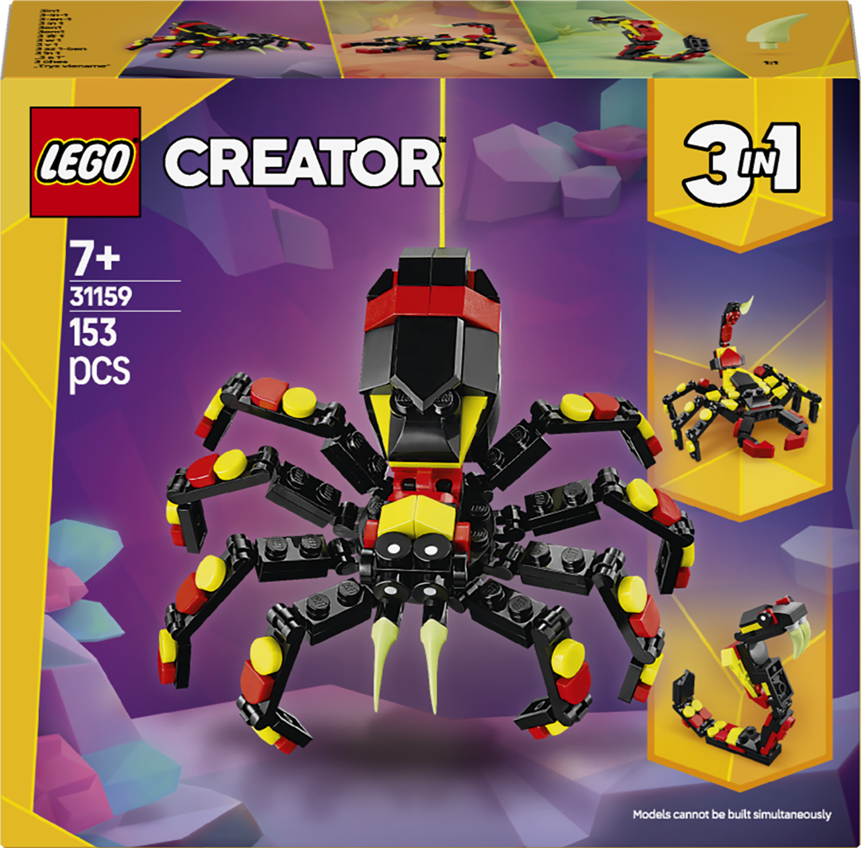 LEGO Creator 31159 3-in-1 Wild Animals: Surprising Spider