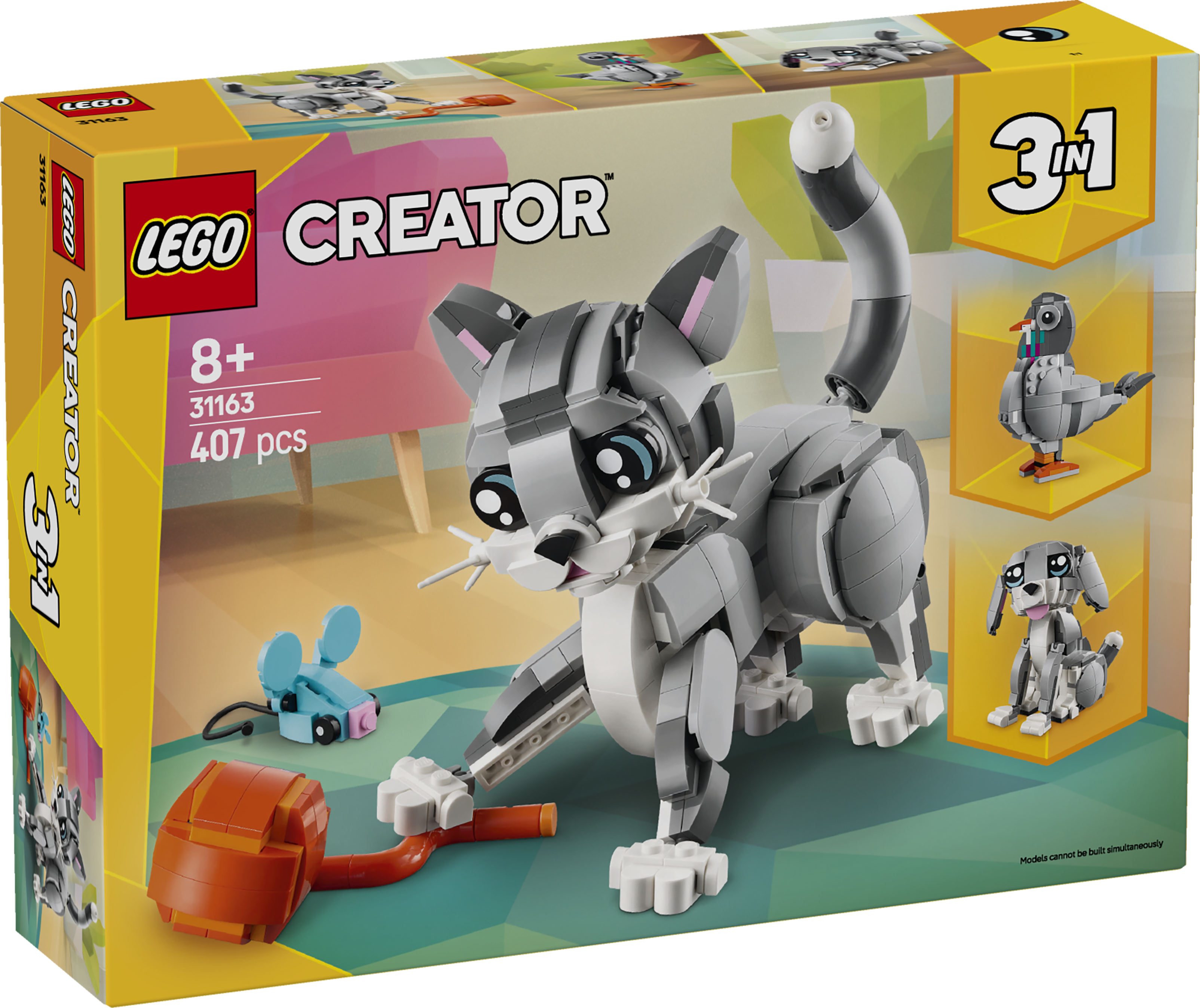 LEGO Creator 31163 3-in-1 Playful Cat Set