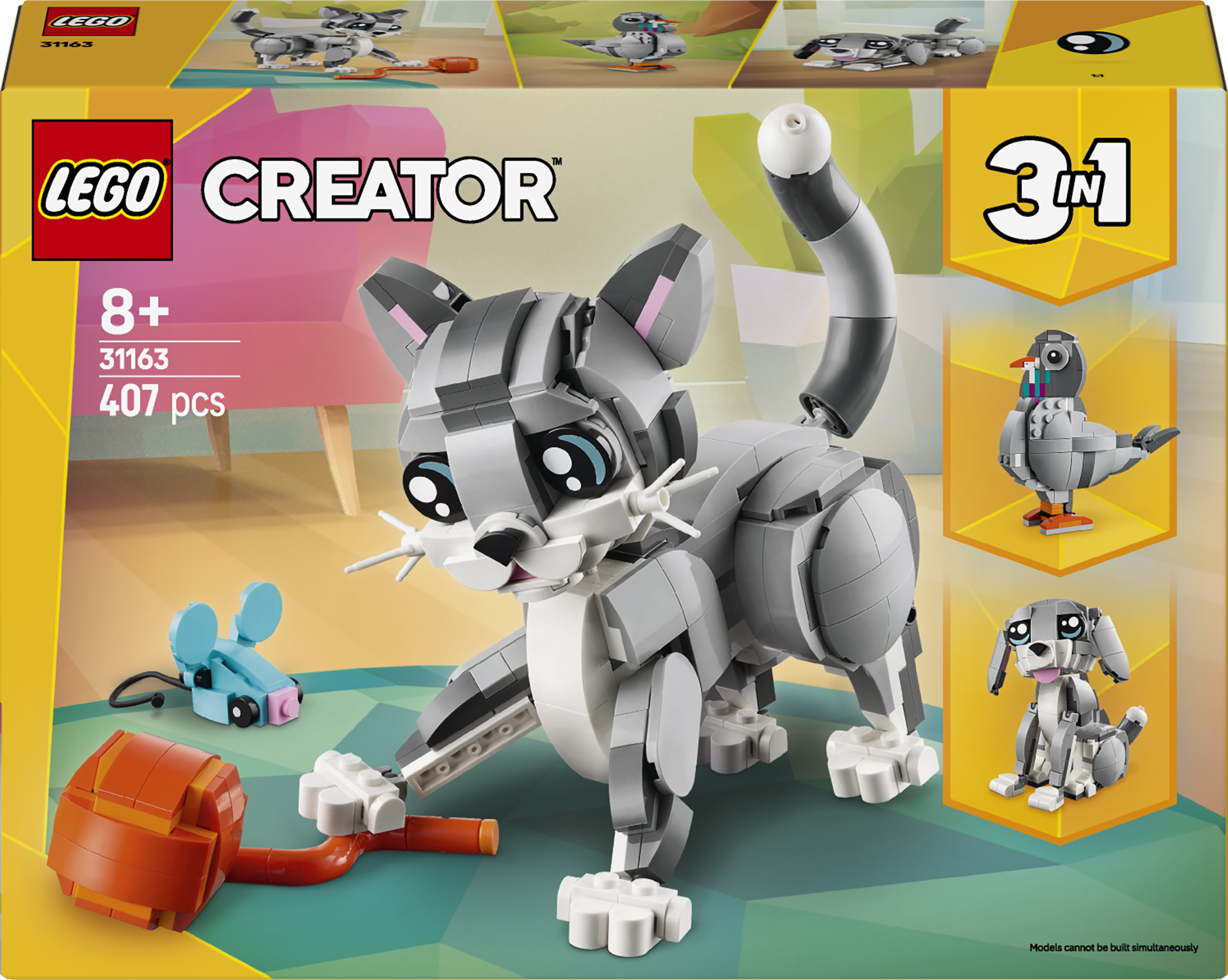 LEGO Creator 31163 3-in-1 Playful Cat Set