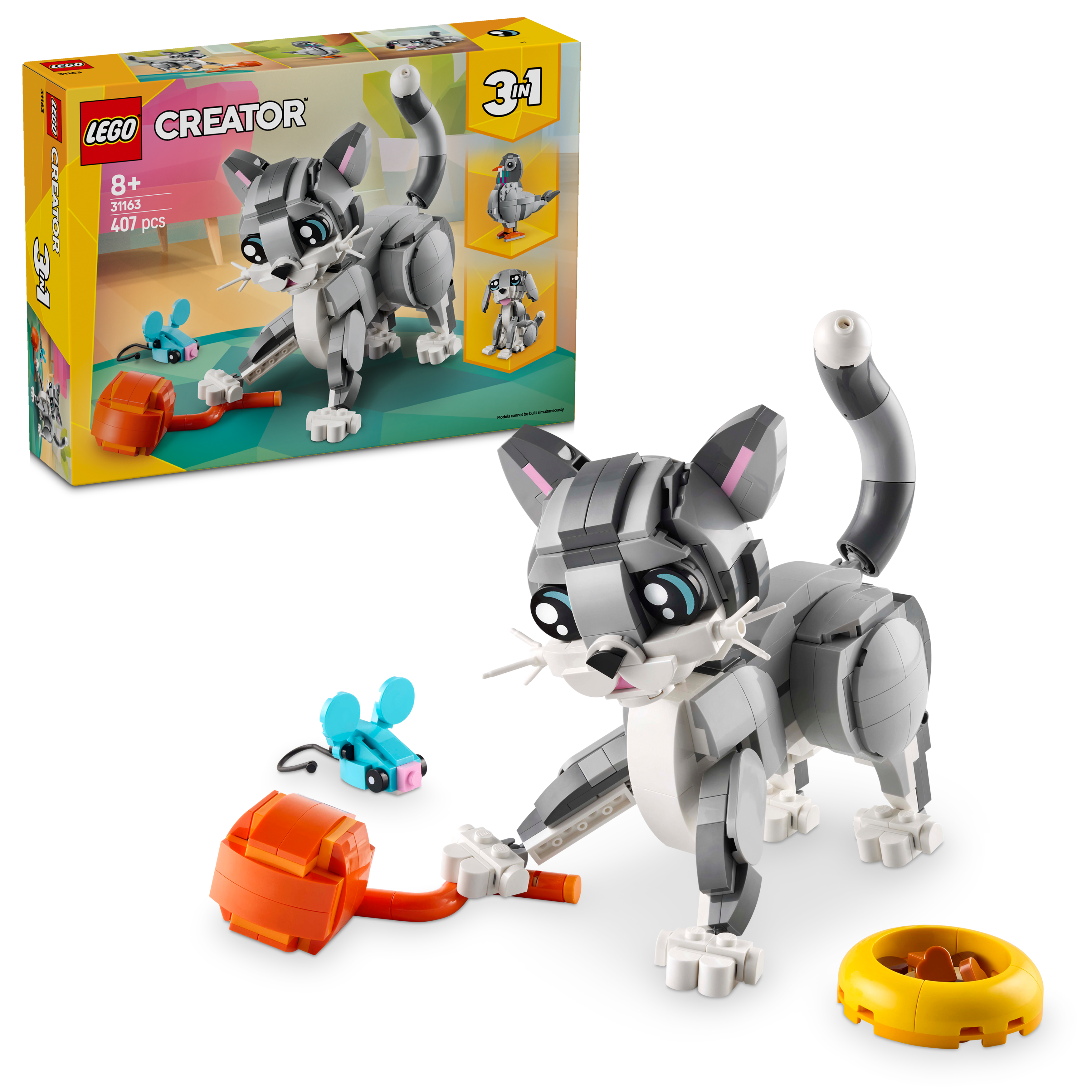 LEGO Creator 31163 3-in-1 Playful Cat Set