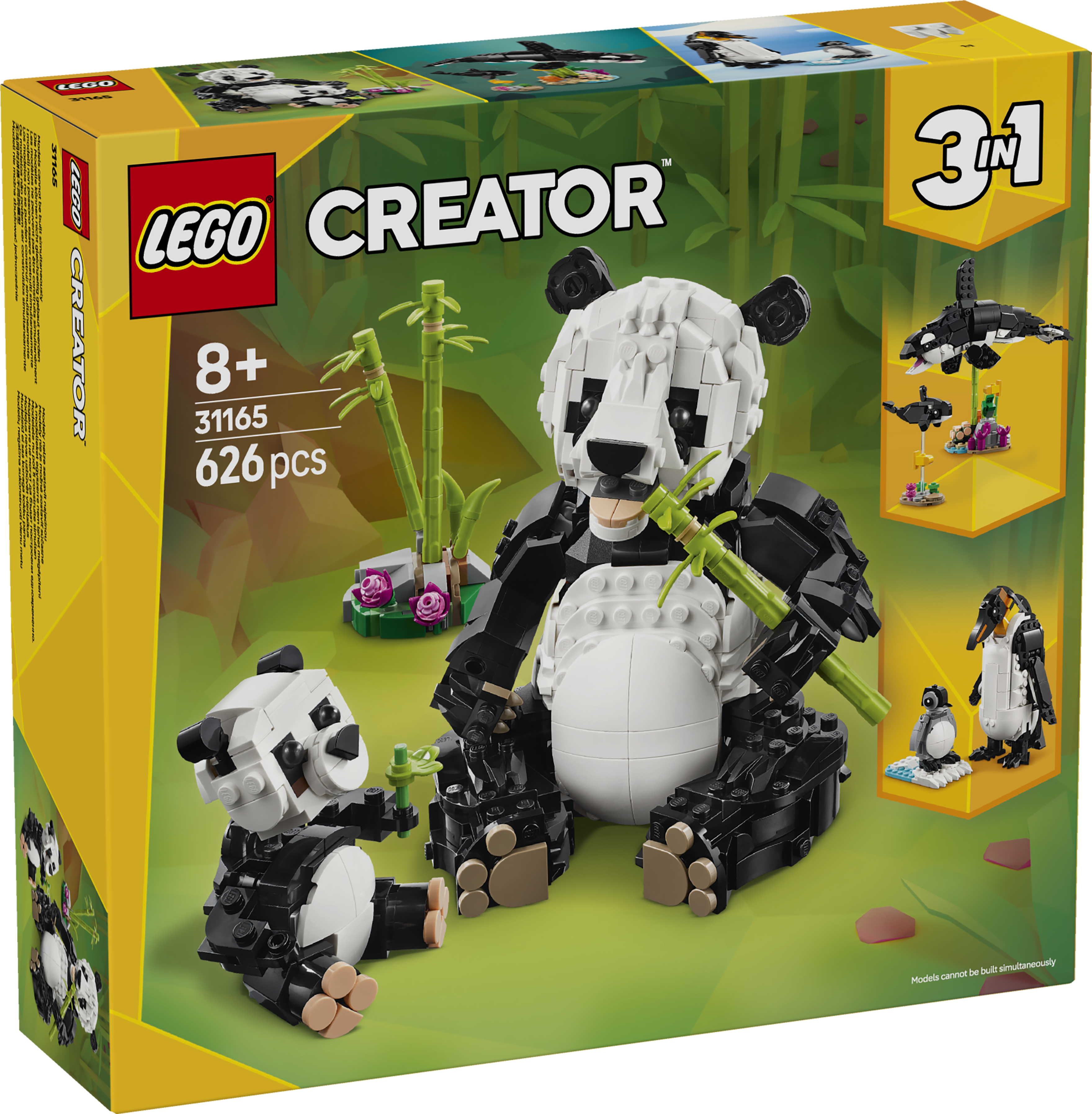 LEGO Creator 31165 3-in-1 Wild Animals: Panda Family Set