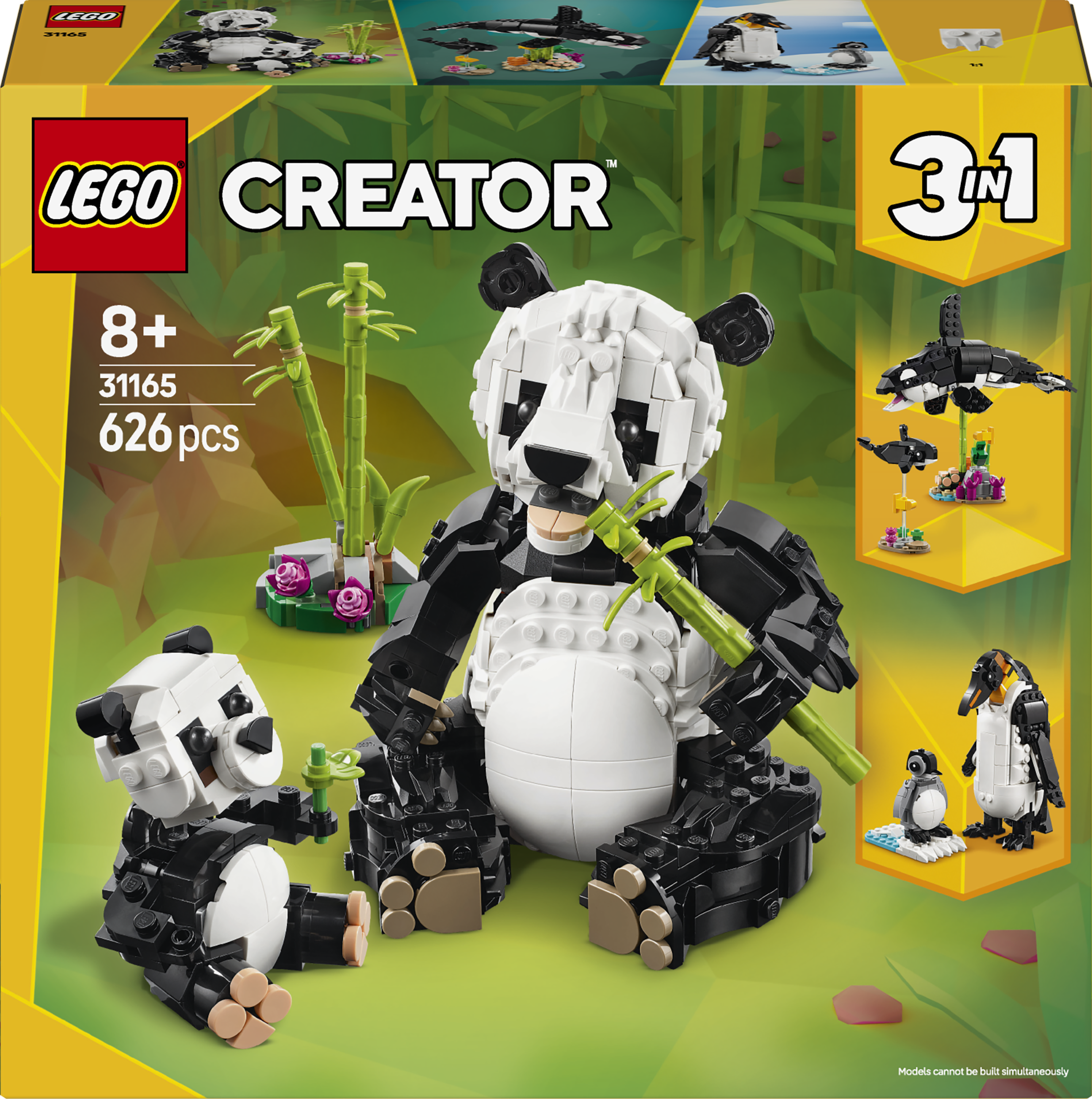 LEGO Creator 31165 3-in-1 Wild Animals: Panda Family Set