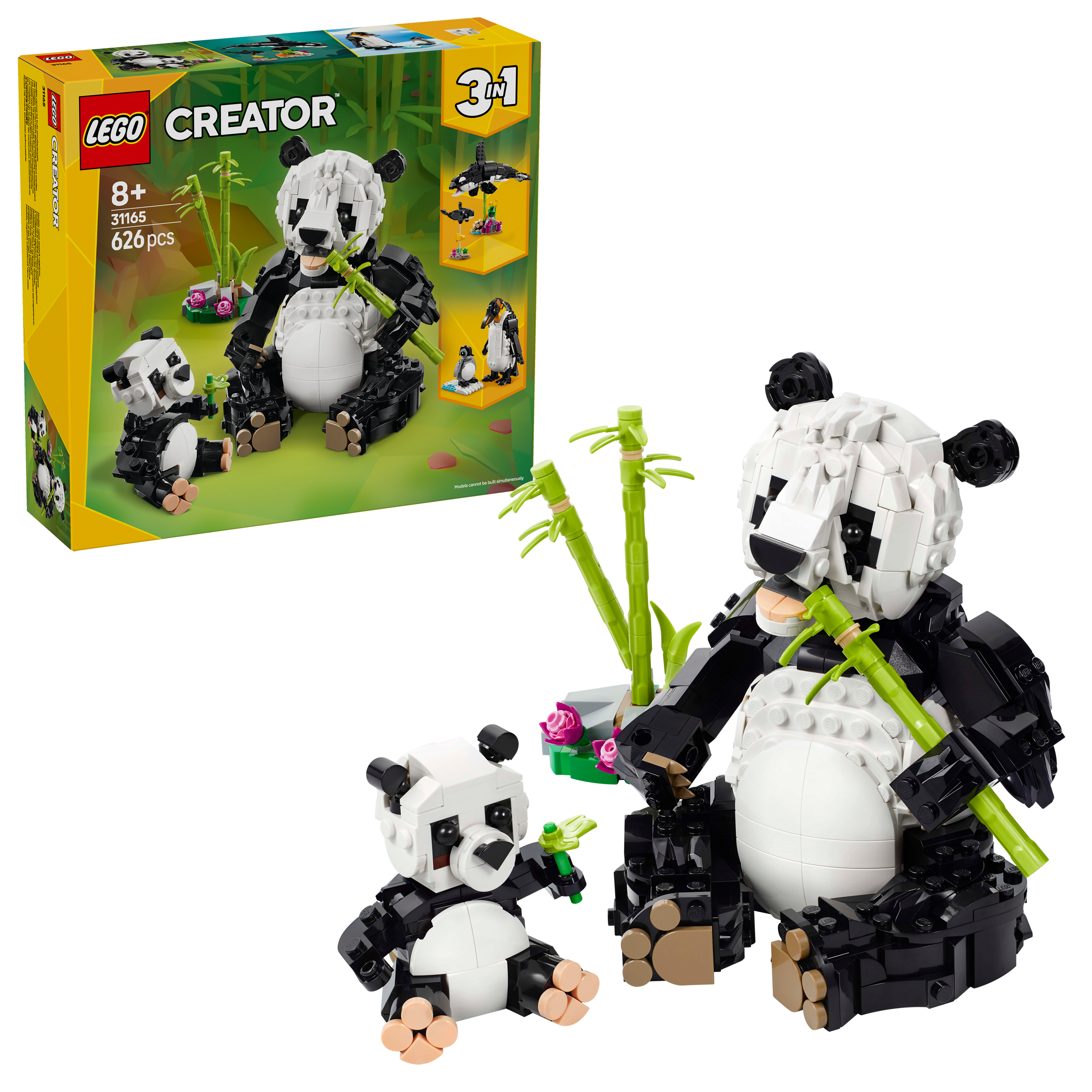 LEGO Creator 31165 3-in-1 Wild Animals: Panda Family Set