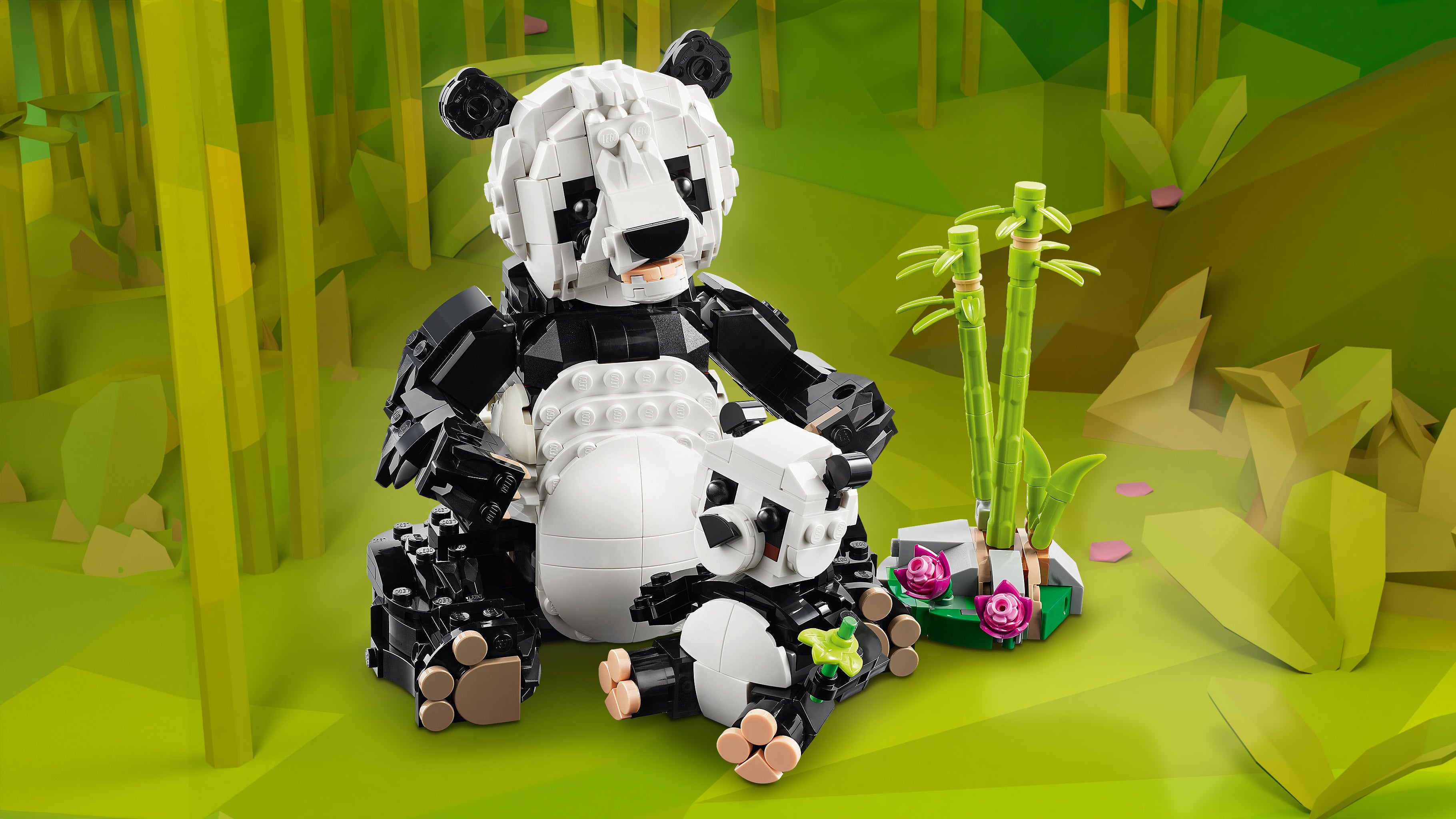 LEGO Creator 31165 3-in-1 Wild Animals: Panda Family Set