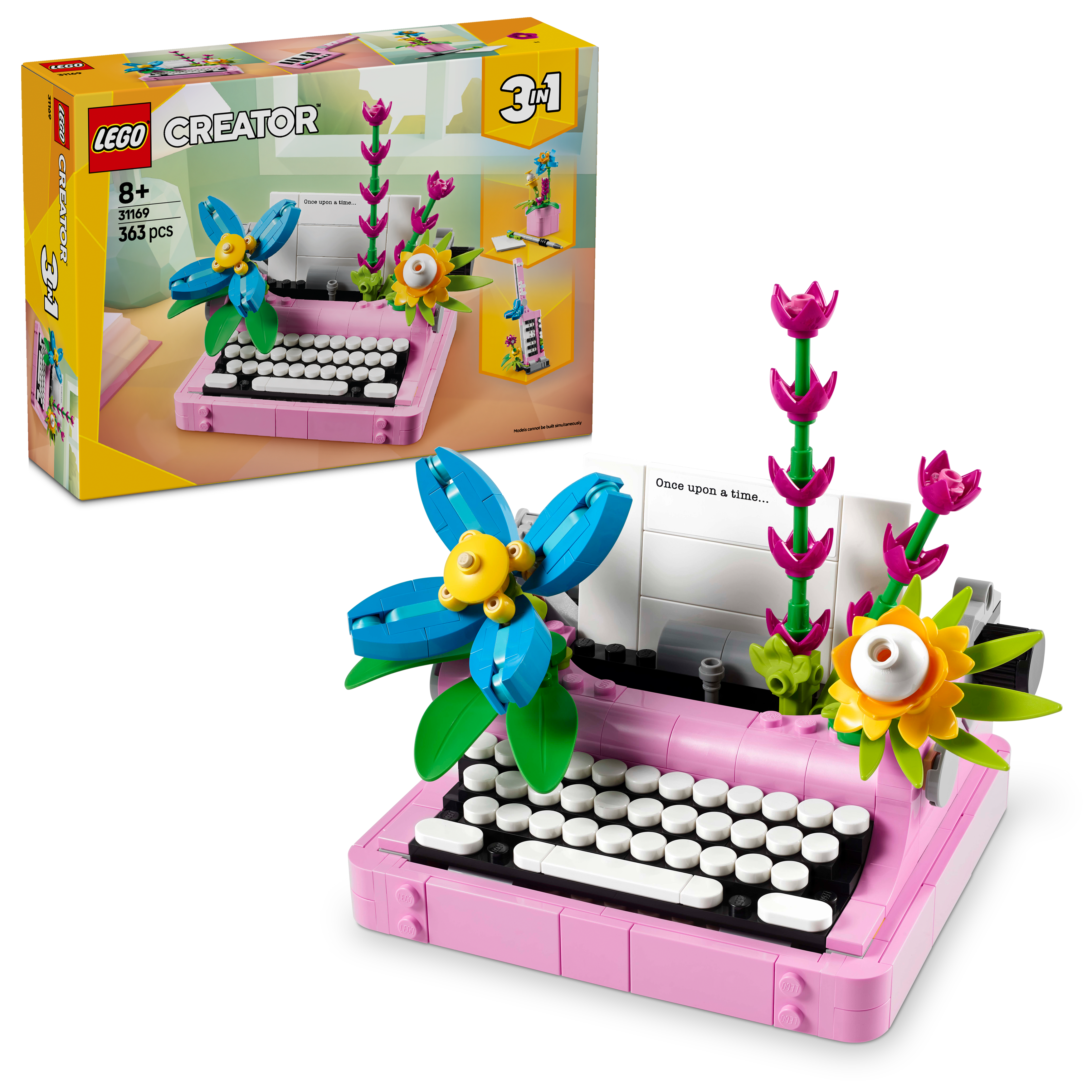 LEGO Creator 31169 3-in-1 Typewriter with Flowers