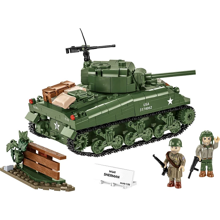 Cobi 3126 M4A1 Sherman Tank 1:35 Scale Set