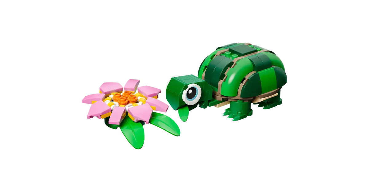 Lego 31377 Turtle with a Water Lily Flower