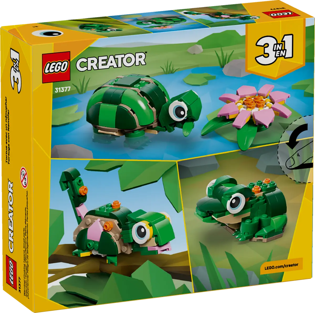 Lego 31377 Turtle with a Water Lily Flower