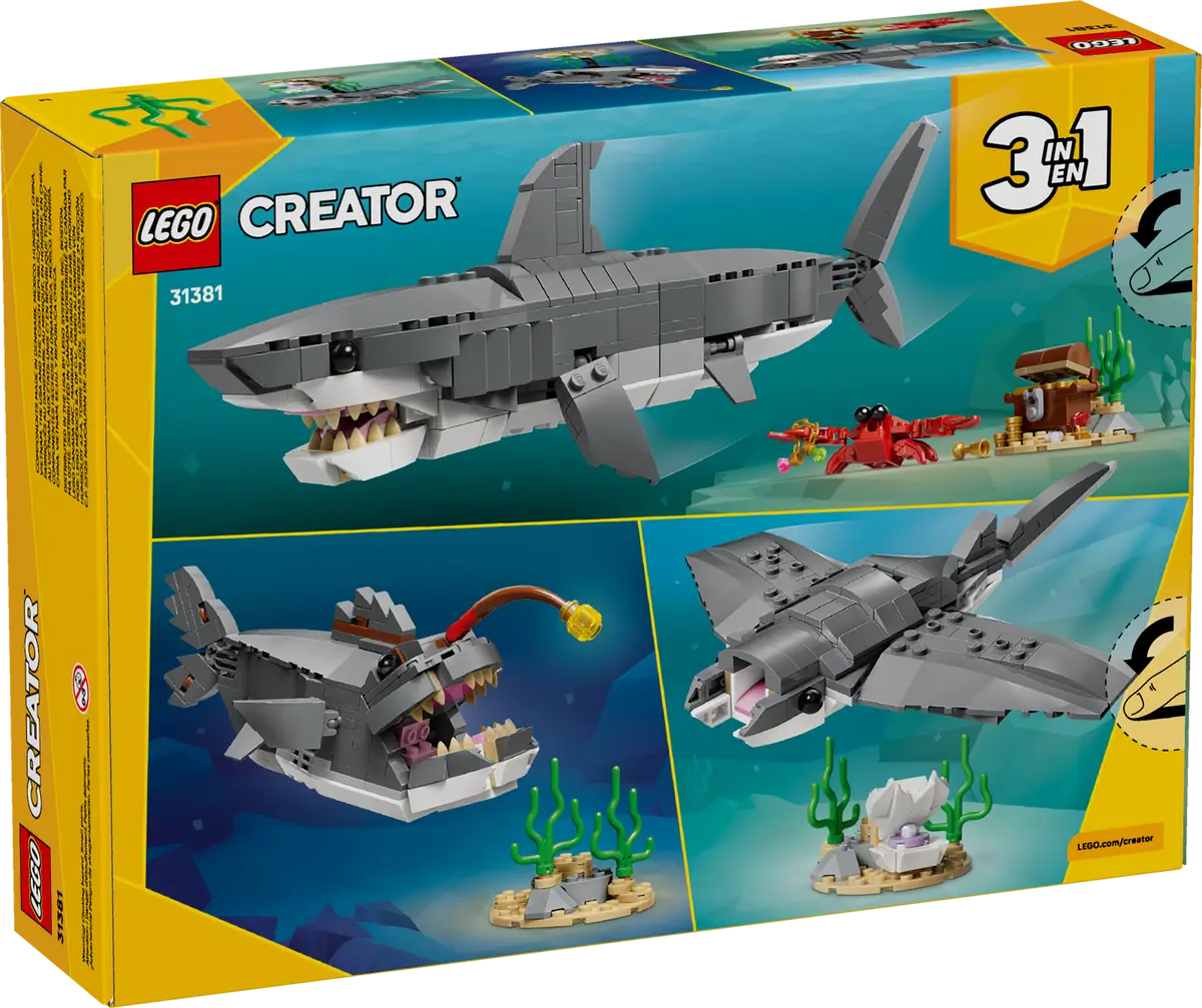 Lego 31381 Fierce Shark with a Treasure Chest