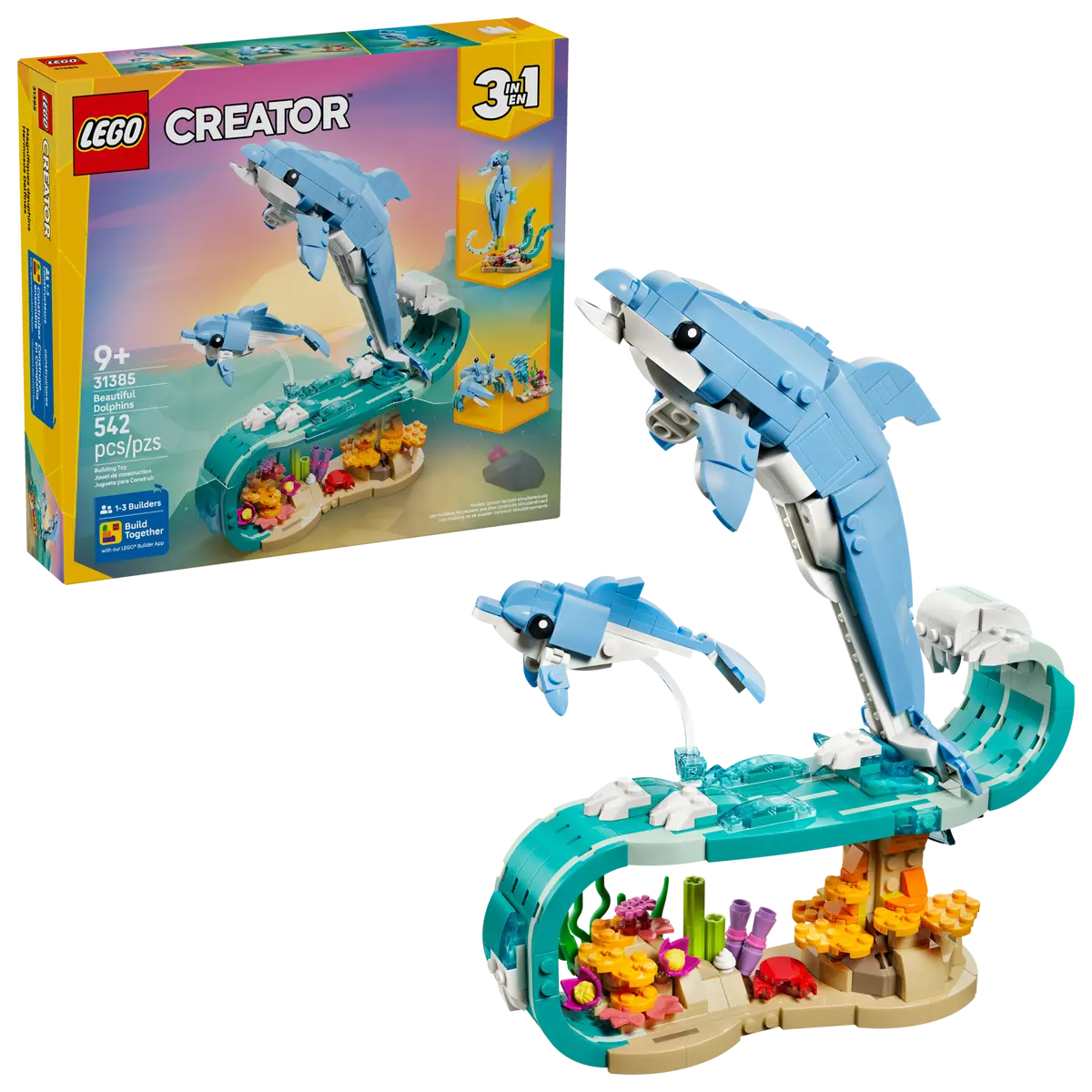 Lego 31385 Sea Animals: Beautiful Dolphins