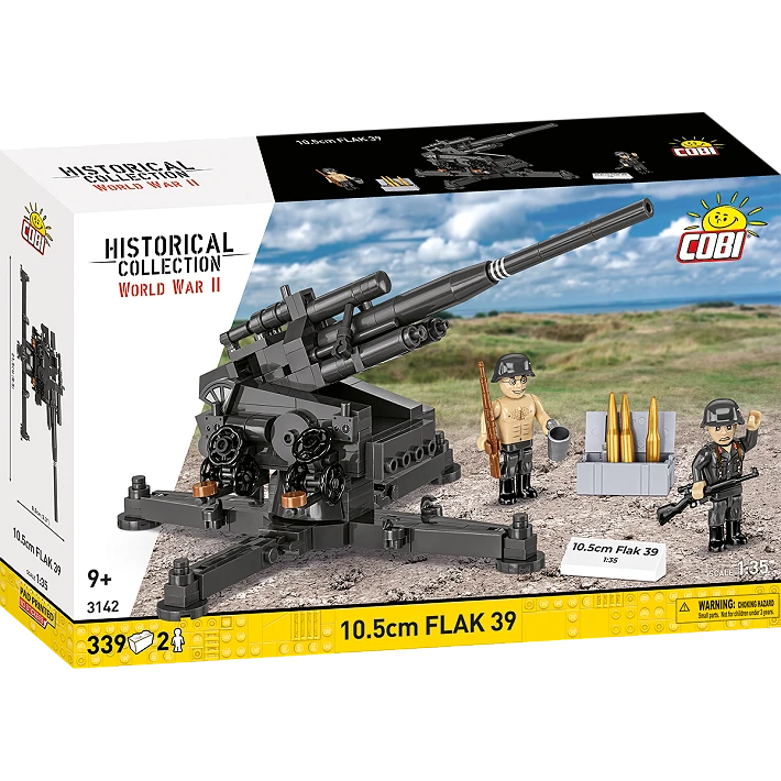 Cobi 3142 10.5cm FLAK39 Gun 1:48 Scale Set