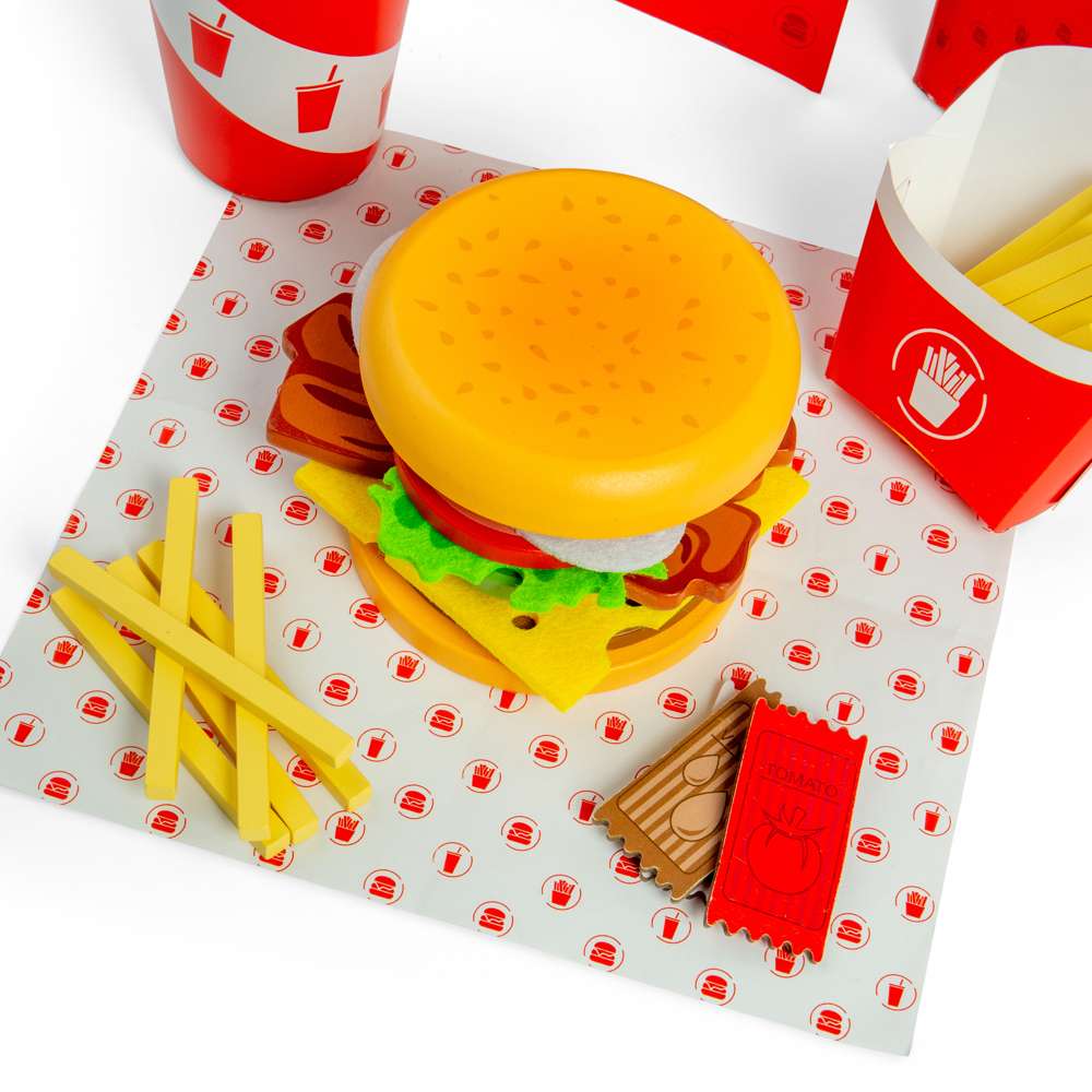 Bigjig Burger and Fries Set