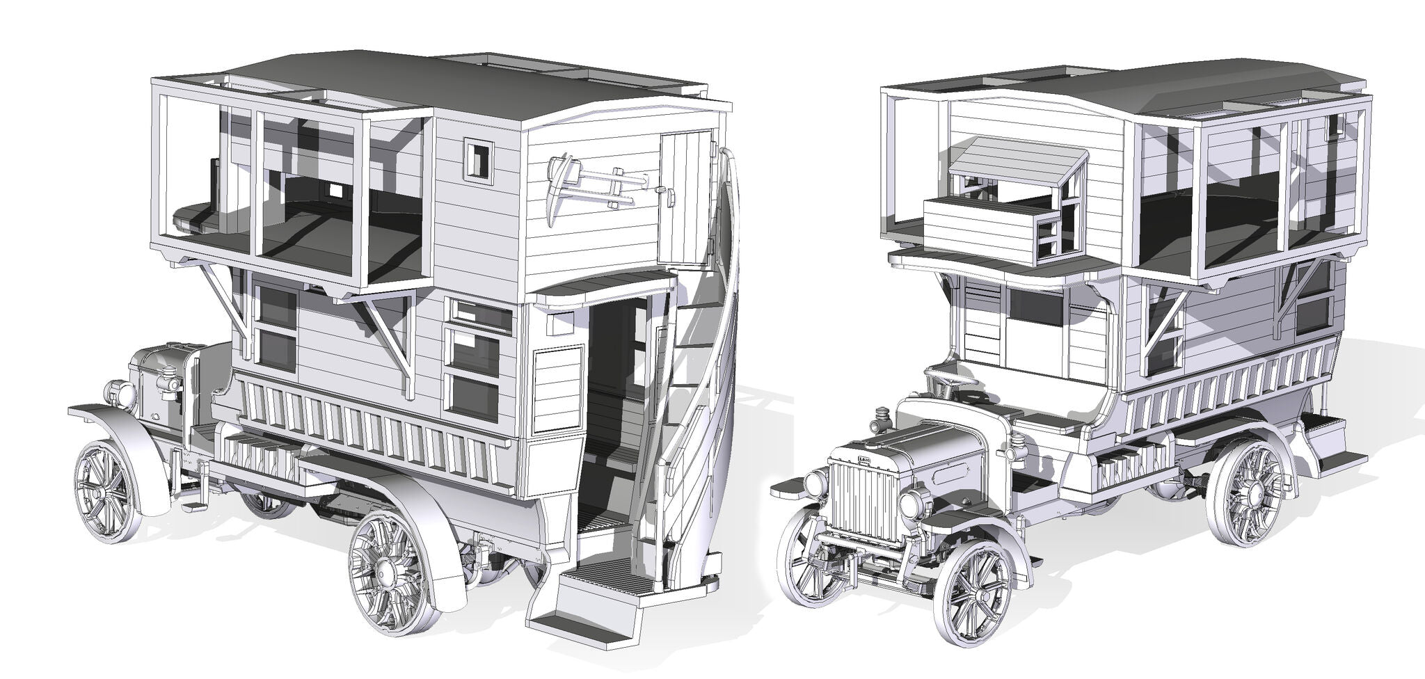 WW1 Type B Omnibus Pidgeon Loft 1:72 Scale Kit