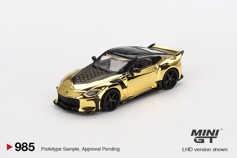 Mini GT Nissan Z VeilSide FFZ4000 Gold Chrome 1:64 Die Cast