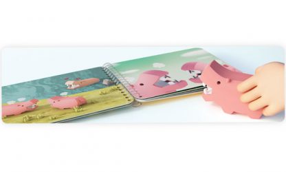Halftoys Picture book - Hippo