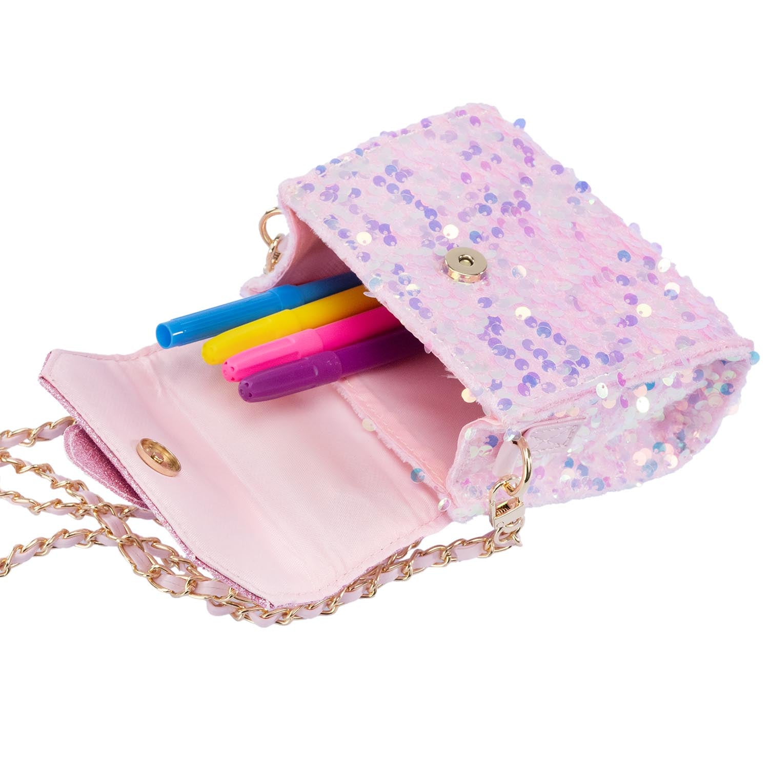 Girabrilla - Trunk Style Sequins Cross Body Bag