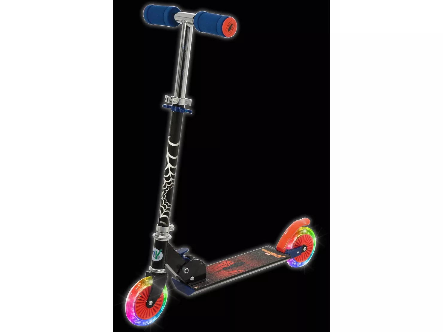 Spiderman Folding In Line Scooter with Lights