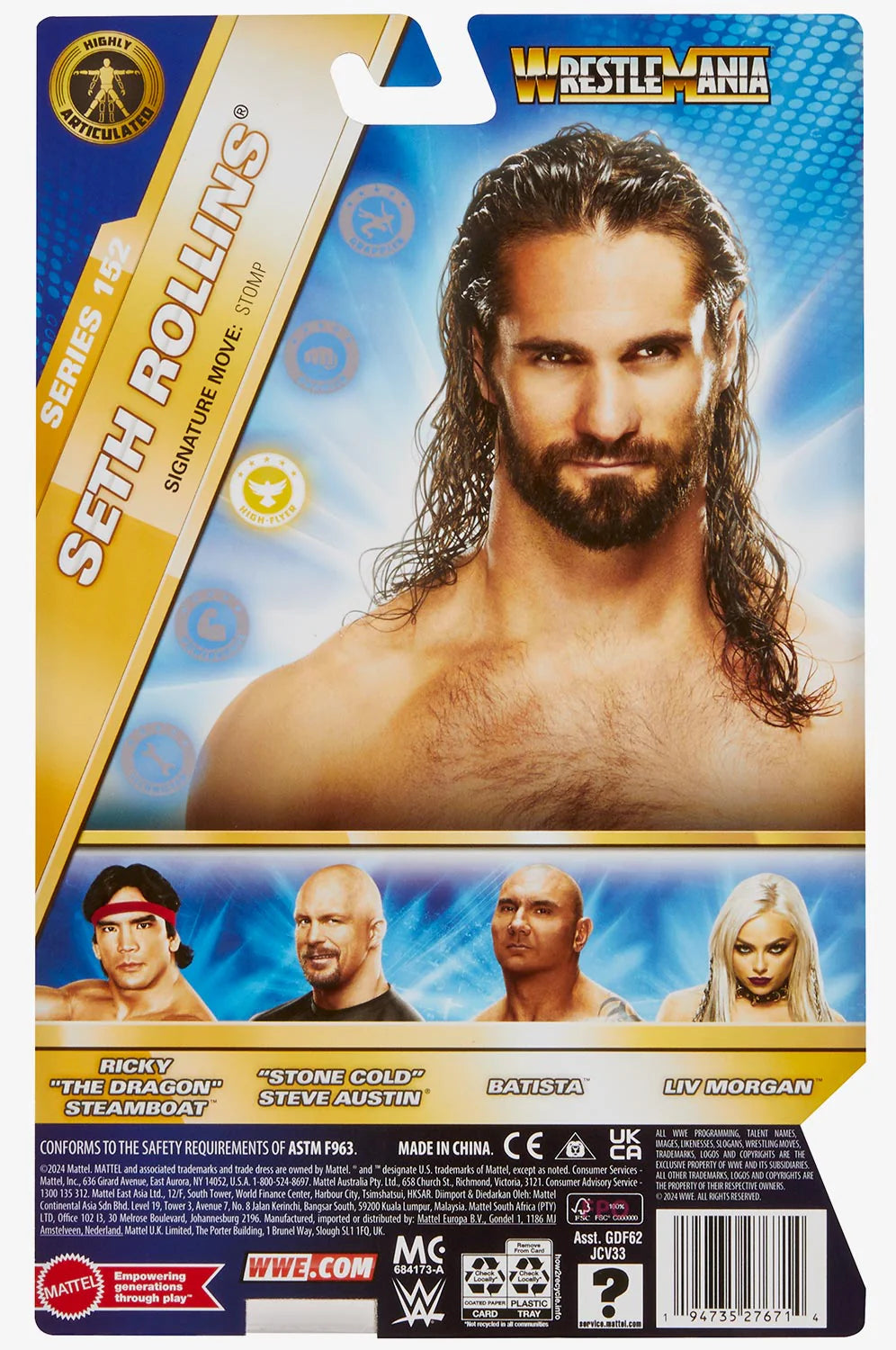 WWE Wrestlemania Main Event Series 152 Seth Rollins