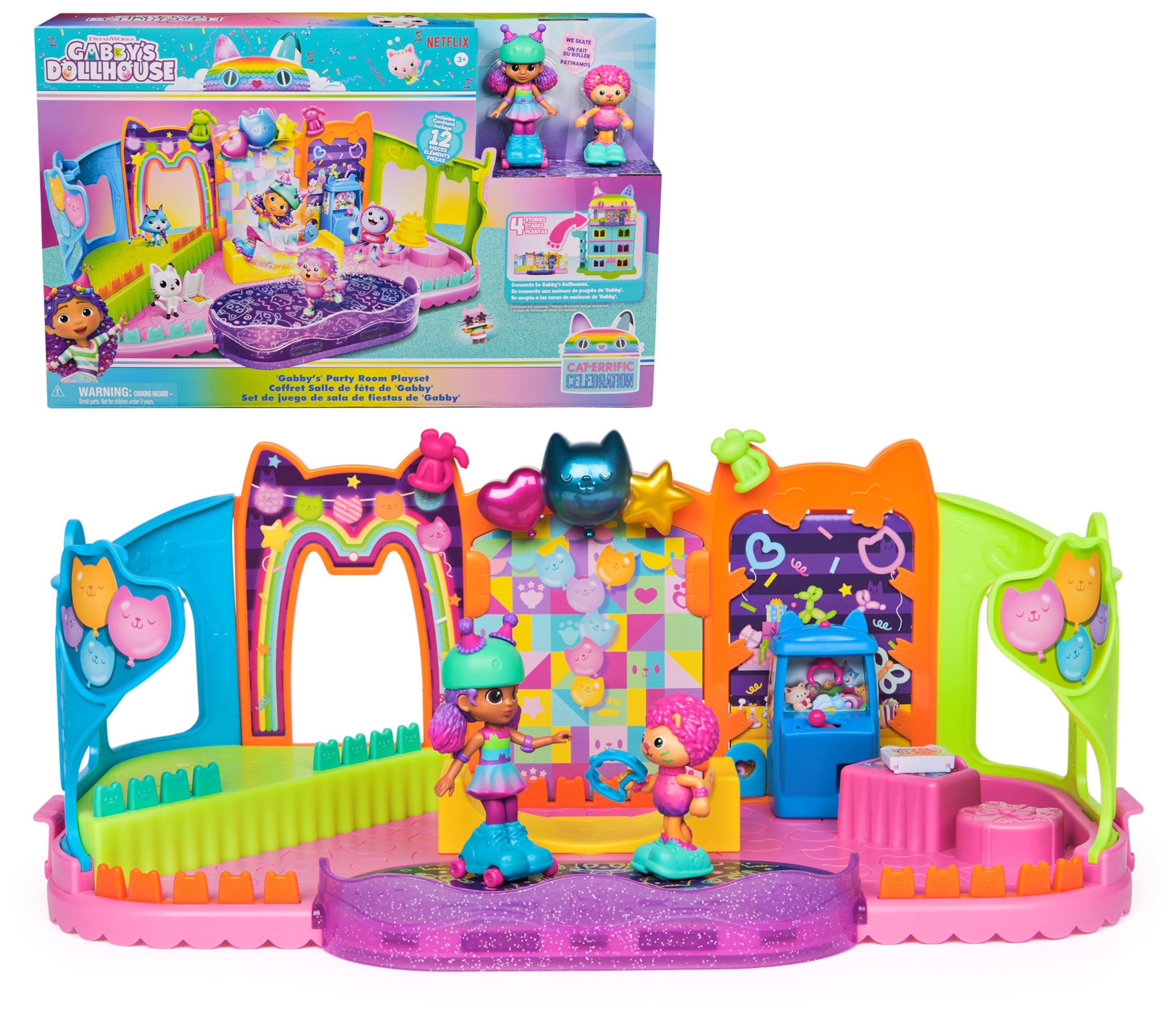 Gabbys Dollhouse Party Room Playset