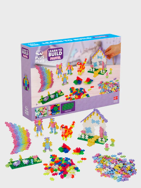Plus-Plus Learn to Build - Pastel - 600 pcs