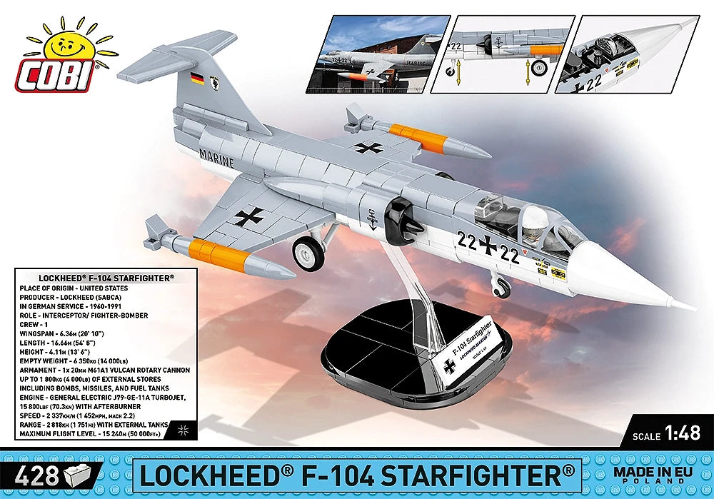 Cobi 5907 Lockheed F-104 Starfighter Scale Set