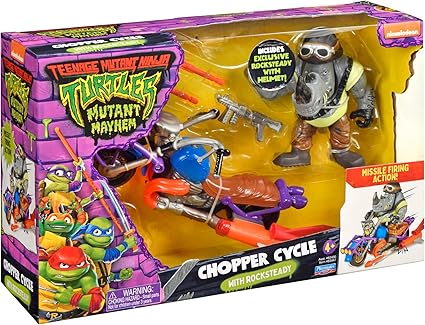 TMNT Mutant Mayhem Rocksteady Chopper Cycle