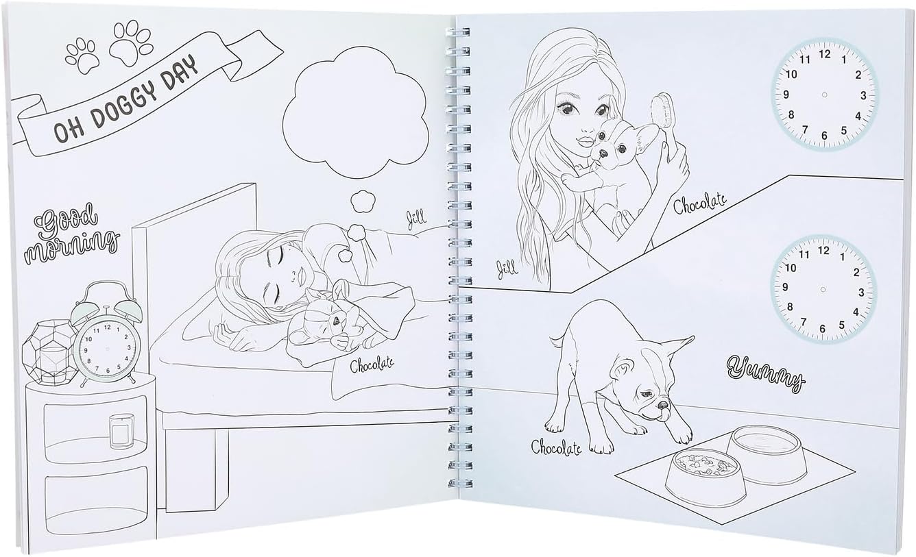 Create Your TOPModel Doggy Colouring Book