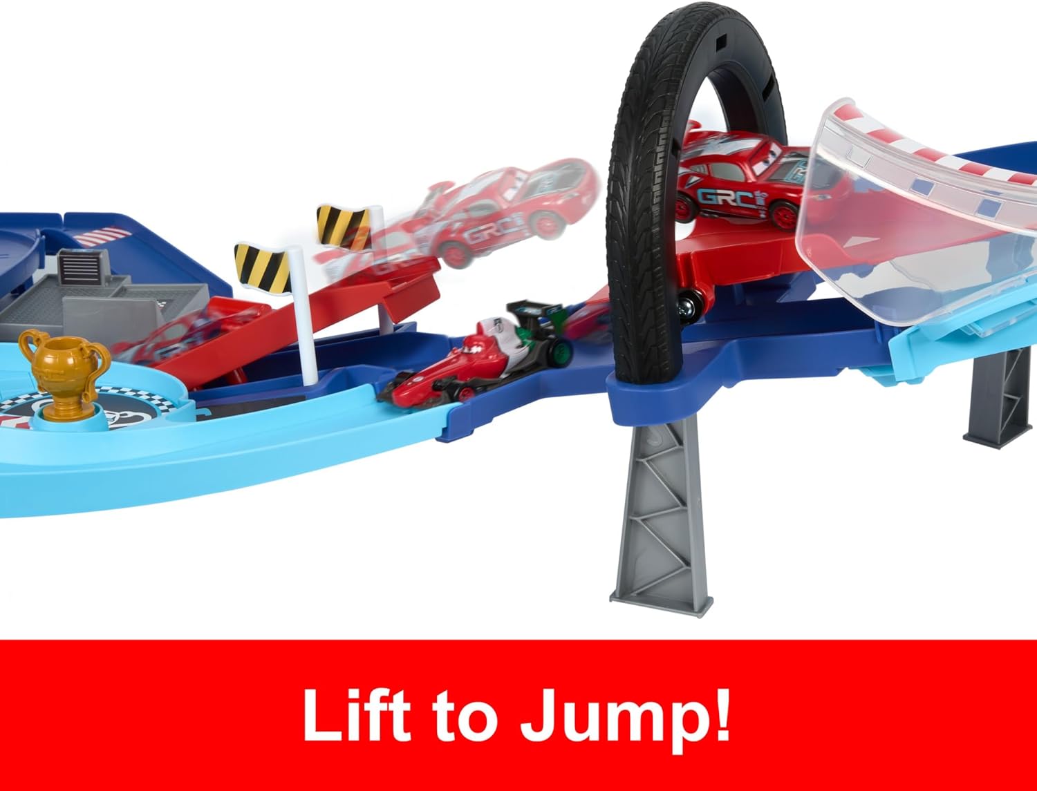 Disney Pixar Cars Global Racers Cup Jumping Raceway Playset