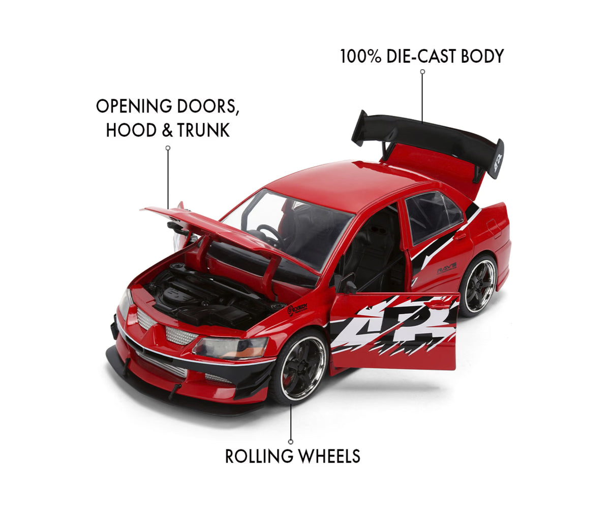 Fast &amp; Furious 2006 Mitsubishi Lancer Evolution IX 1:24 Scale
