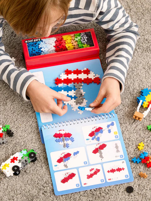 Plus-Plus Activity Pad – Transportation 125 pcs