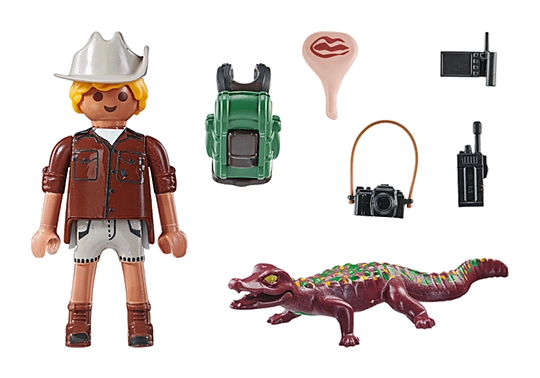 Playmobil Researcher with young Caiman