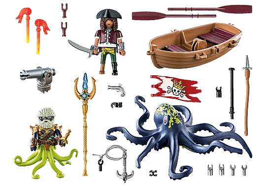 Playmobil Battle with the Giant Octopus
