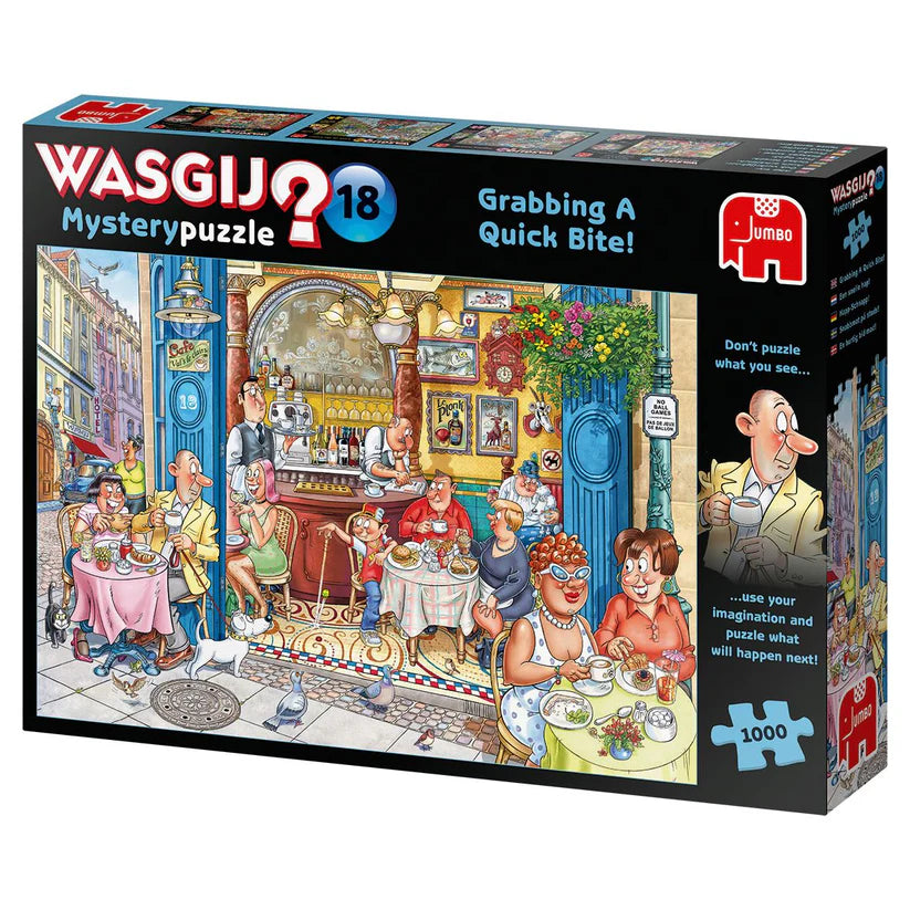 Wasgij Destiny Puzzle - Grabbing a Quick Bite! 1000 Peice